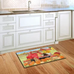 Fall Puppies Doormat Pumpkins Floral Indoor / Outdoor 30" X 18" Briarwood Lane -Home Decor Store GUEST bda4ed47 da19 4ef8 8ebe 49a6d22558a9