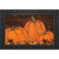 Home Decor Store 17 Briarwood Lane Rustic Pumpkin Patch Fall Doormat Autumn Indoor /