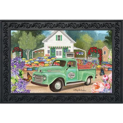 Flower Farm Spring Doormat Indoor Outdoor 30" X 18" Briarwood Lane 1 Flower Farm Spring Doormat Indoor Outdoor 30" X 18" Briarwood Lane