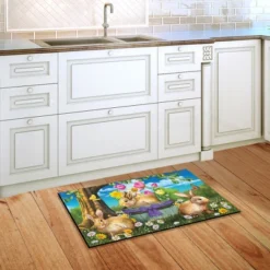 Briarwood Lane Spring Bunny Basket Floral Doormat Tulips Easter Floral Indoor Outdoor 30" X 18" -Home Decor Store GUEST c3d914db b670 4665 bc42 c36eff9f84b9
