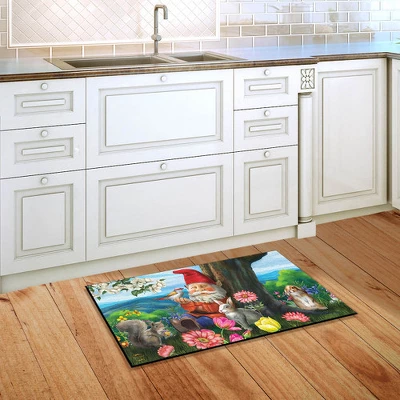 Garden Gnome Spring Doormat Birds Floral Indoor Outdoor 30" X 18" Briarwood Lane 3 Garden Gnome Spring Doormat Birds Floral Indoor Outdoor 30" X 18" Briarwood Lane - Image 3