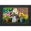 Spring Jubilee Floral Doormat Watering Can Indoor Outdoor 30" X 18" Briarwood Lane