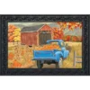 Briarwood Lane Autumn Bridge Truck Doormat Fall Pumpkins Country Indoor Outdoor 30" X 18"