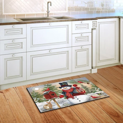 Briarwood Lane Snowman And Friends Winter Doormat Birds Lantern C 3 Briarwood Lane Snowman And Friends Winter Doormat Birds Lantern C - Image 3