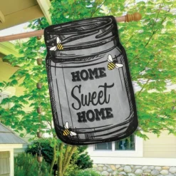 Briarwood Lane Home Sweet Home Mason Jar Burlap House Flag Bees Double-Sided 28" X 40" -Home Decor Store GUEST d899f58d afea 42db b56a 77e802c50515