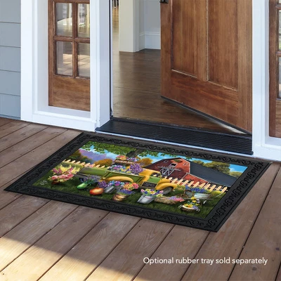 Flower Barn Spring Doormat Indoor Outdoor 30" X 18" Briarwood Lane 2 Flower Barn Spring Doormat Indoor Outdoor 30" X 18" Briarwood Lane - Image 2