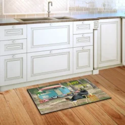 Happy Camper Bear Summer Doormat Indoor Outdoor Camping 30" X 18" Briarwood Lane -Home Decor Store GUEST dfdda54e 40b5 439e 9d15 a76926dfc955