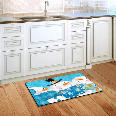 Snow Buds Winter Doormat Snowman Indoor / Outdoor 30" X 18" Briarwood Lane 3 Snow Buds Winter Doormat Snowman Indoor / Outdoor 30" X 18" Briarwood Lane - Image 3