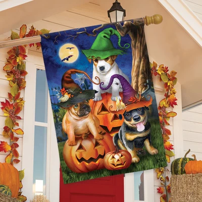 Spooky Pups House Flag 28" X 40" Briarwood Lane 2 Spooky Pups House Flag 28" X 40" Briarwood Lane - Image 2