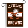 Briarwood Lane Retro Cleveland Browns Garden Flag NFL Double-Sided 18" X 12.5"