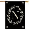 Briarwood Lane Classic Monogram Letter N House Flag Double-Sided 28" X 40"