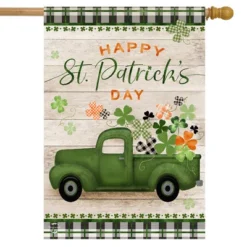 Home Decor Store 36 Briarwood Lane St. Pat's Pickup Holiday House Flag 28" X 40" Bria