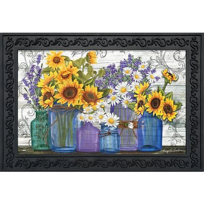 Rustic Sunflowers Summer Doormat Indoor Outdoor 30" X 18" Briarwood Lane 1 Rustic Sunflowers Summer Doormat Indoor Outdoor 30" X 18" Briarwood Lane